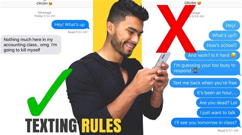 hook up texting rules